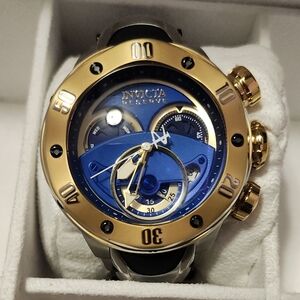 Invicta Reserve Gold and Blue Chronograph "KRAKEN"